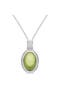  Peridot,White Gold