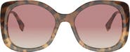Fendi graphy 55mm Gradient Square Sunglasses