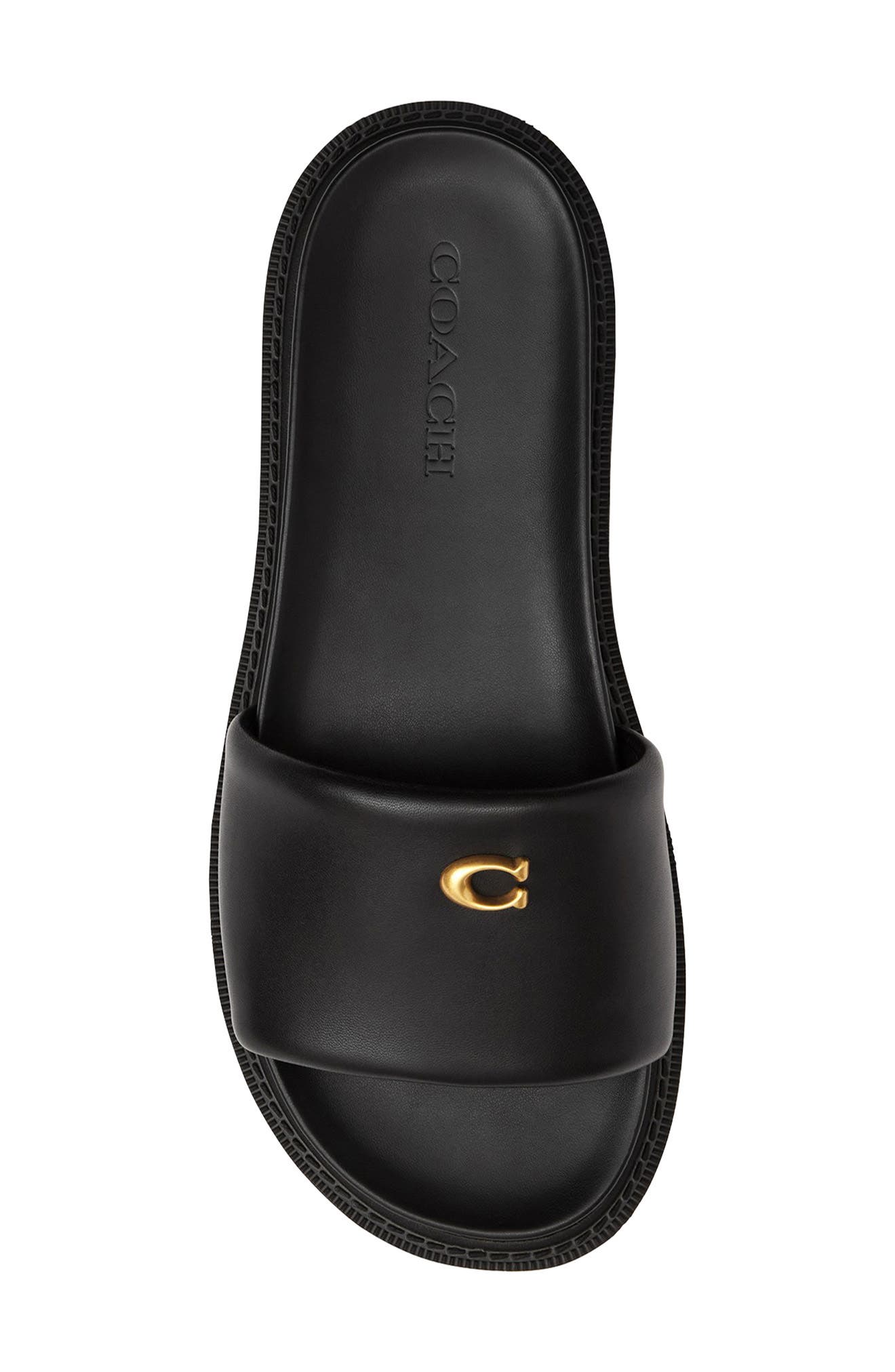 COACH Brynn Slide Sandal, Alternate, color, Black