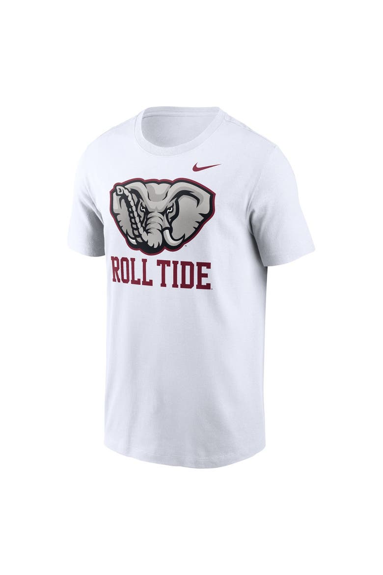 Men's Nike  White Alabama Crimson Tide Primetime Logo Mantra T-Shirt, Alternate, color, White