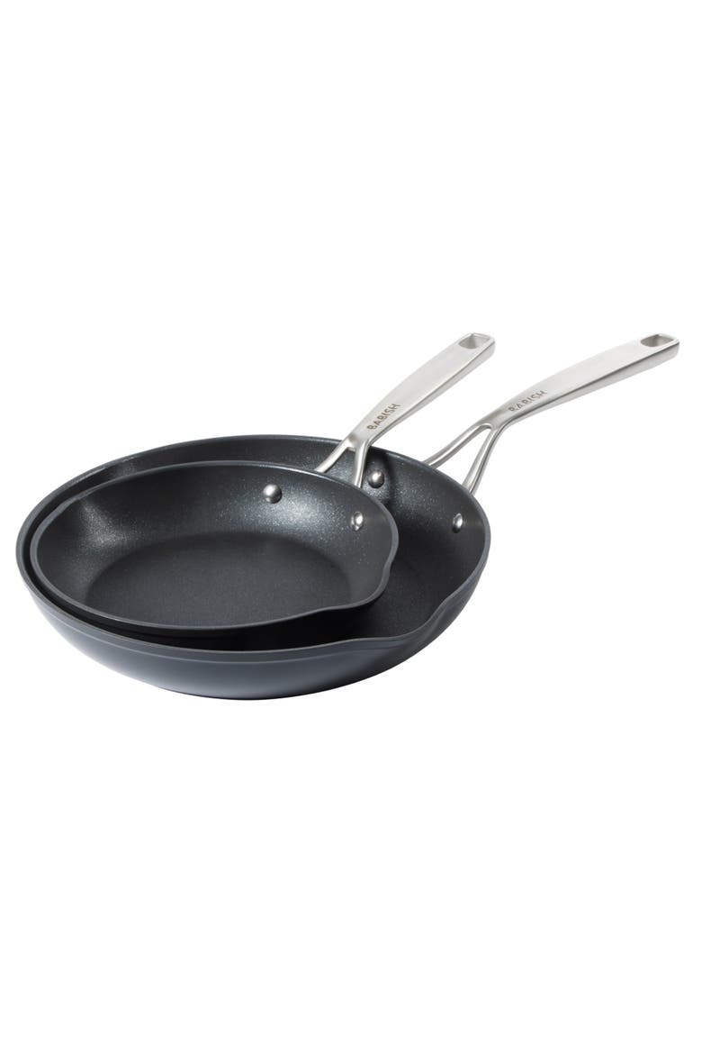 Fry Pan Hard Anodized Titanium Frying Pans Set, Main, color, Black
