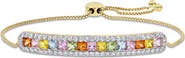 Julianna B. Multi-Color Sapphire Bolo Bracelet 14K