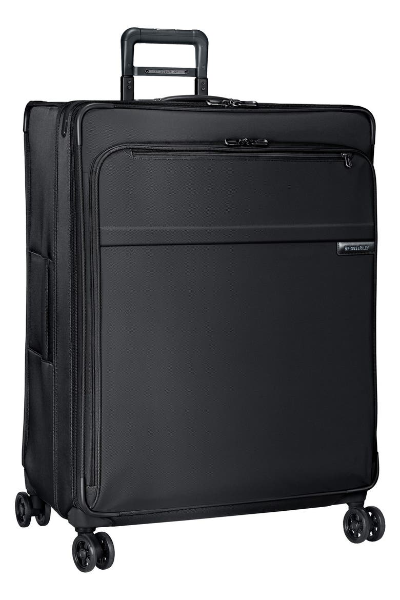 Baseline 31-Inch Extra Large Expandable Spinner Packing Case, Main, color, BLACK