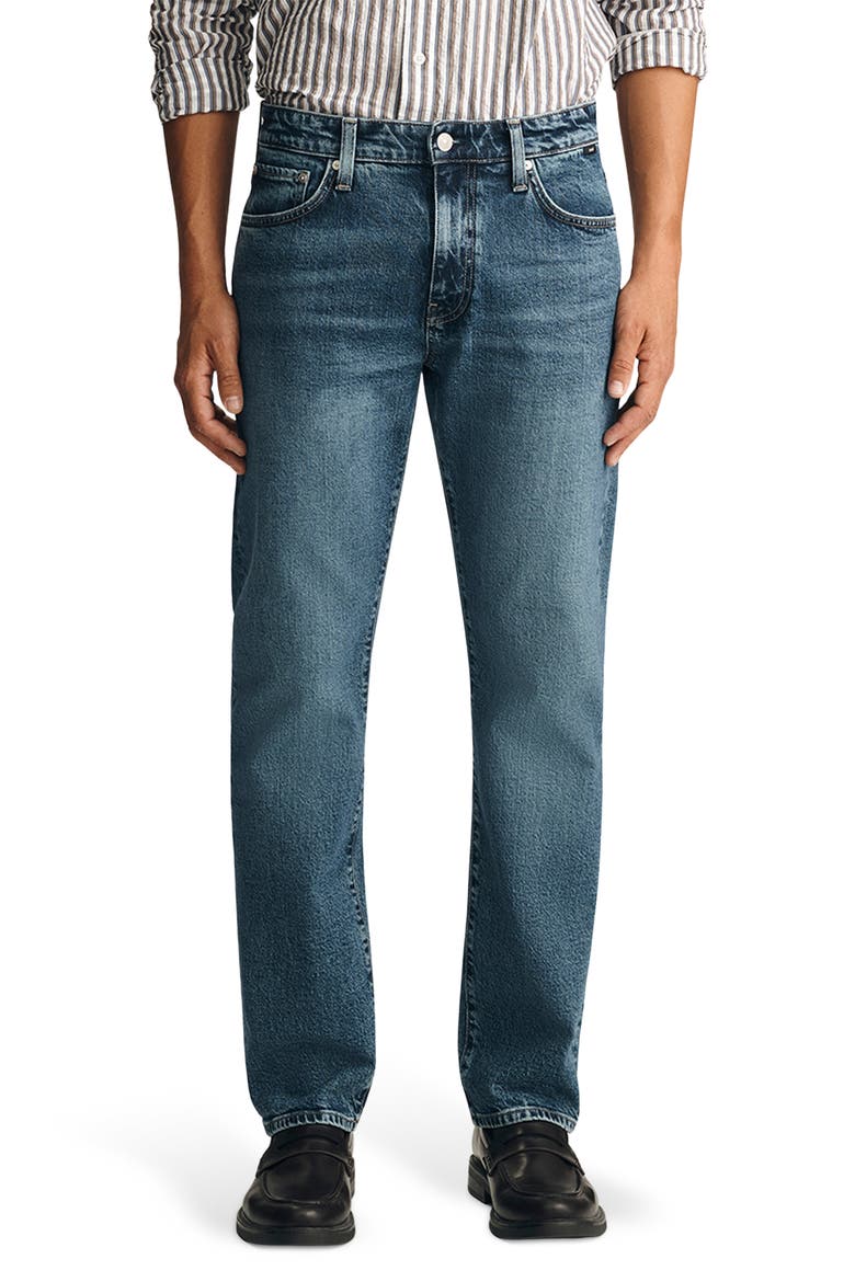 Zach Straight Leg Jeans, Main, color, MID BRUSHED CLASSIC