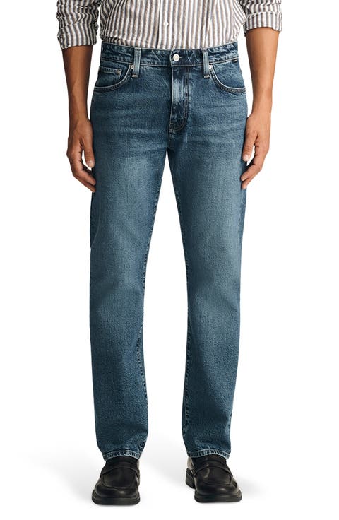 Zach Straight Leg Jeans (Mid Brushed Classic)