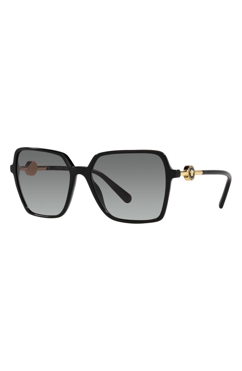 Versace 57mm Gradient Square Sunglasses, Alternate, color, 