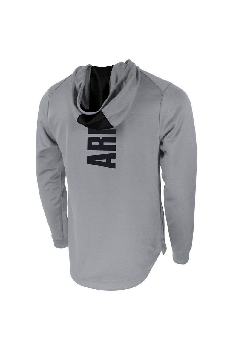 Men's Nike Gray Army Black Knights 2-Hit Performance Pullover Hoodie, Alternate, color, Gray