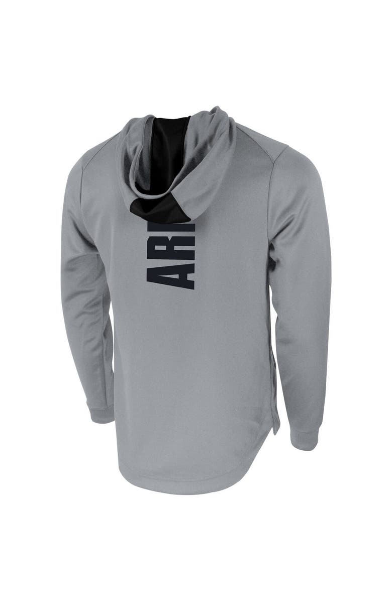 Nike Men's Nike Gray Army Black Knights 2-Hit Performance Pullover Hoodie, Alternate, color, 