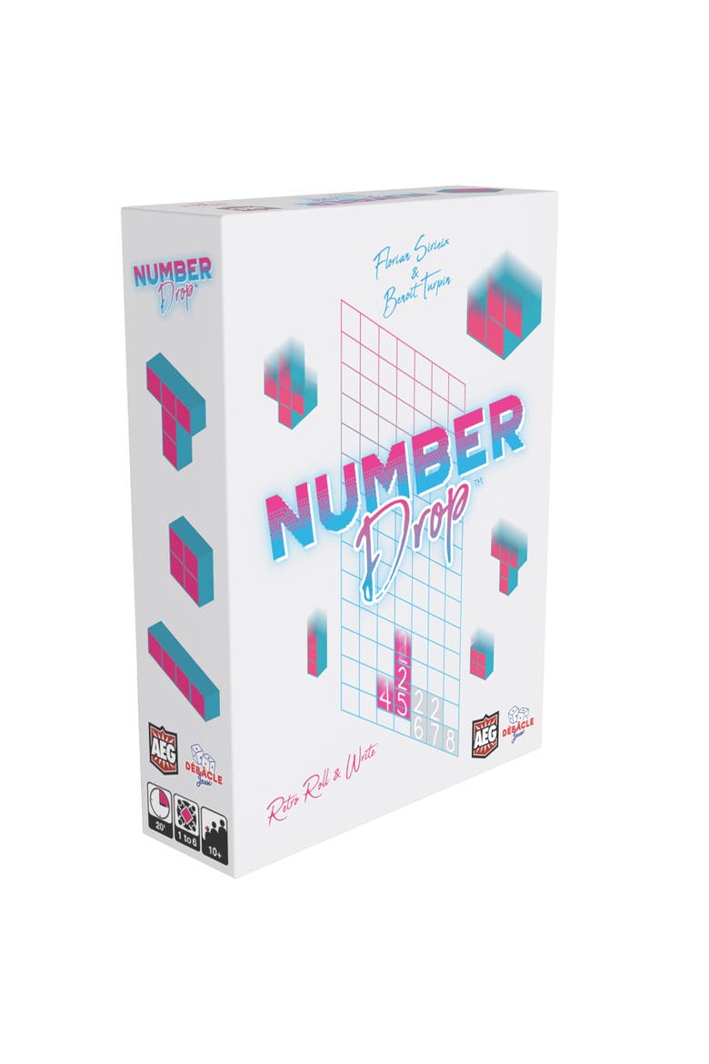 Number Drop Retro Roll & Write, Video Game Theme, Main, color, Multicolored