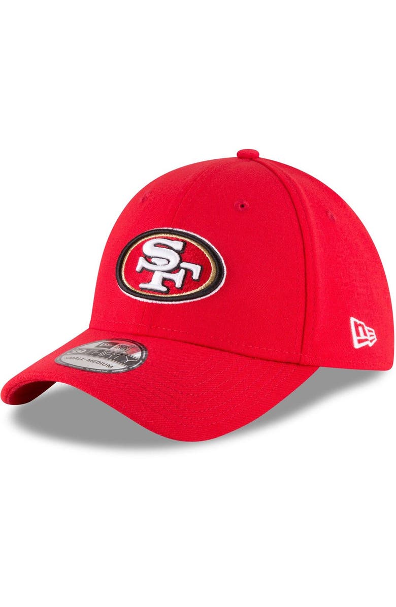 New Era Men's New Era Scarlet San Francisco 49ers Team Classic 39THIRTY Flex Hat, Main, color, 