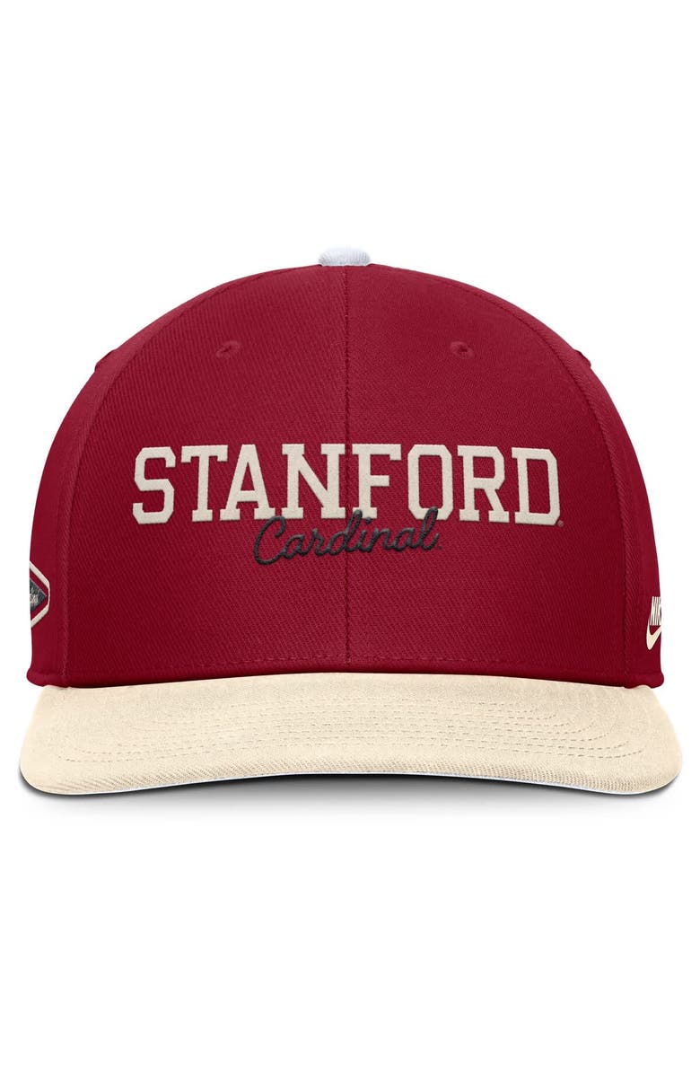 Nike Men's Nike Cardinal/Cream Stanford Cardinal Pro Legacy Script Snapback Hat, Alternate, color, Cardinal