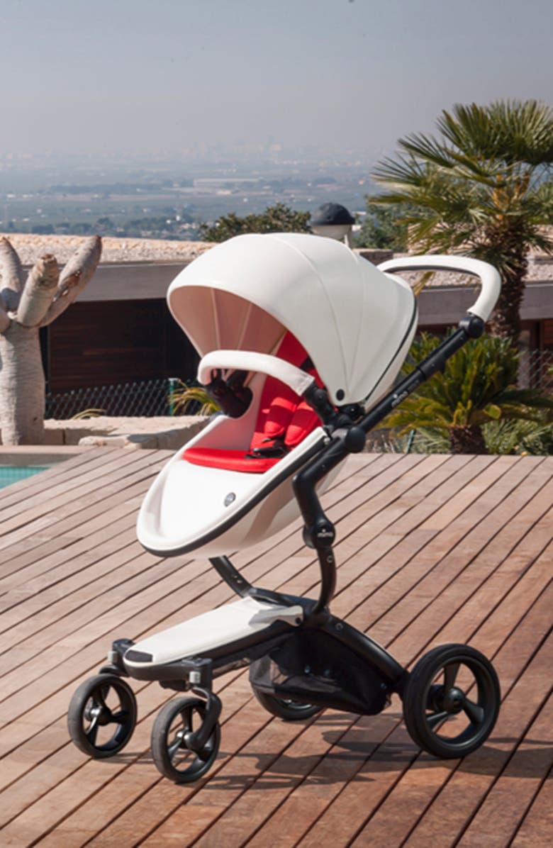 mima Xari Black Chassis Stroller with Reversible Reclining Seat & Carrycot, Alternate, color, 