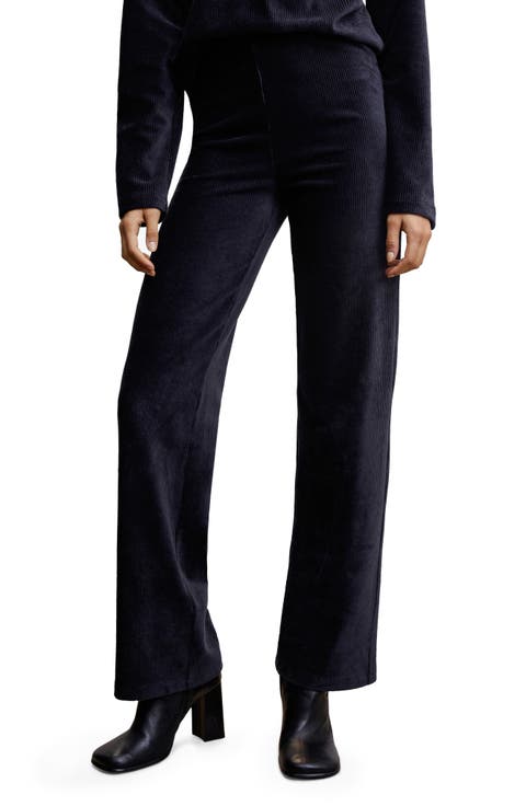Corduroy Straight Leg Pants