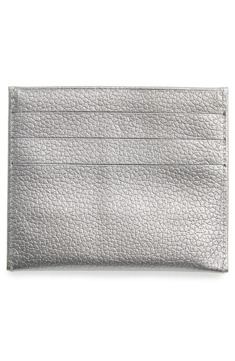 Longchamp 'Le Foulonne' Pebbled Leather Card Holder, Alternate, color, 