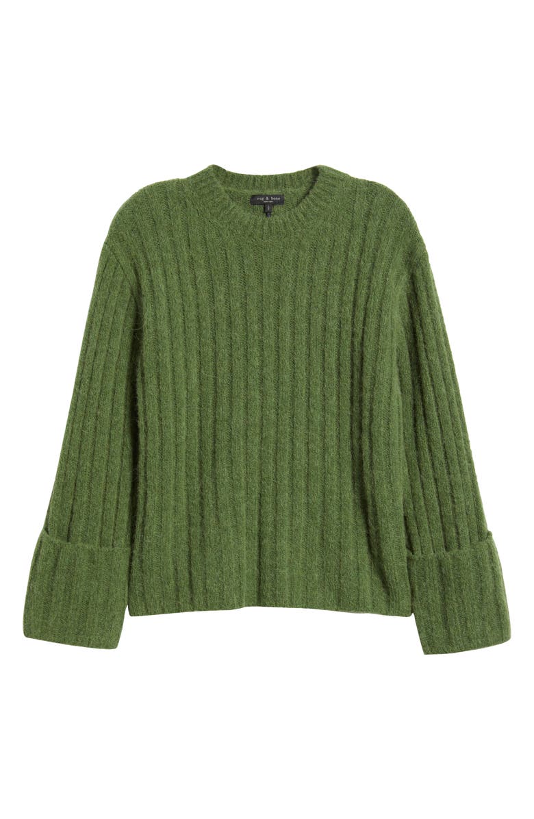 rag & bone Stassi Rib Alpaca & Wool & Blend Sweater, Alternate, color, 