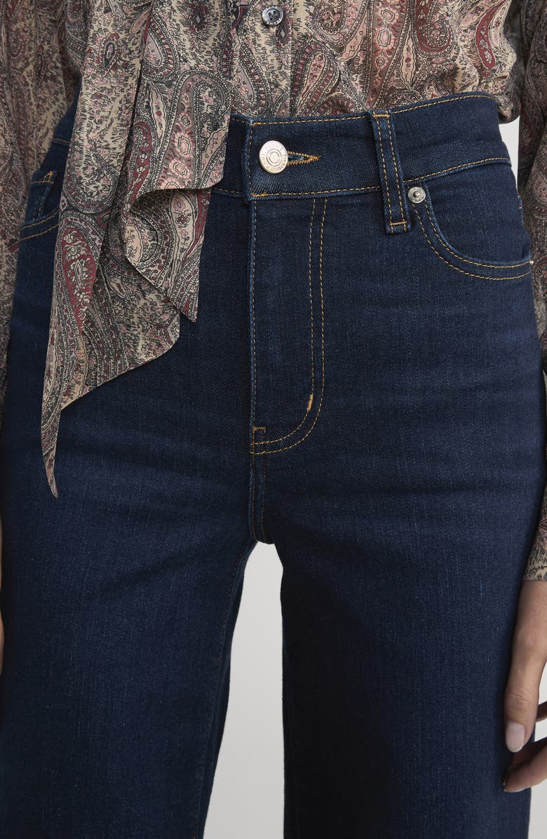 FRAME Le Slim Palazzo High Waist Wide Leg Jeans, Alternate, color, Fairway