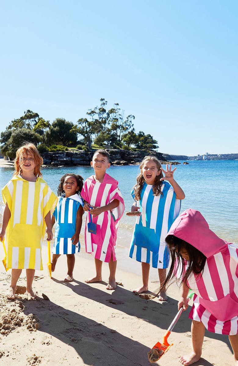 Dock & Bay Quick Dry Kids Poncho, Alternate, color, Whitsunday Blue