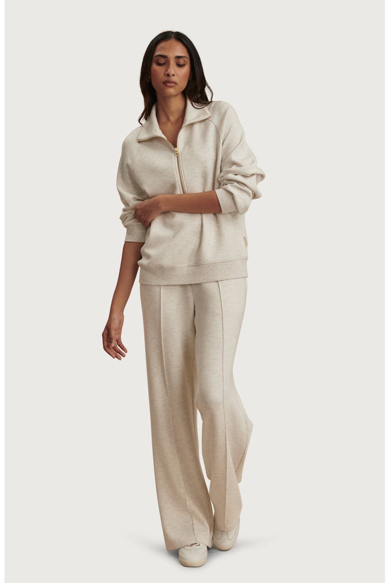 Selene Half Zip Sweatshirt, Alternate, color, IVORY MARL