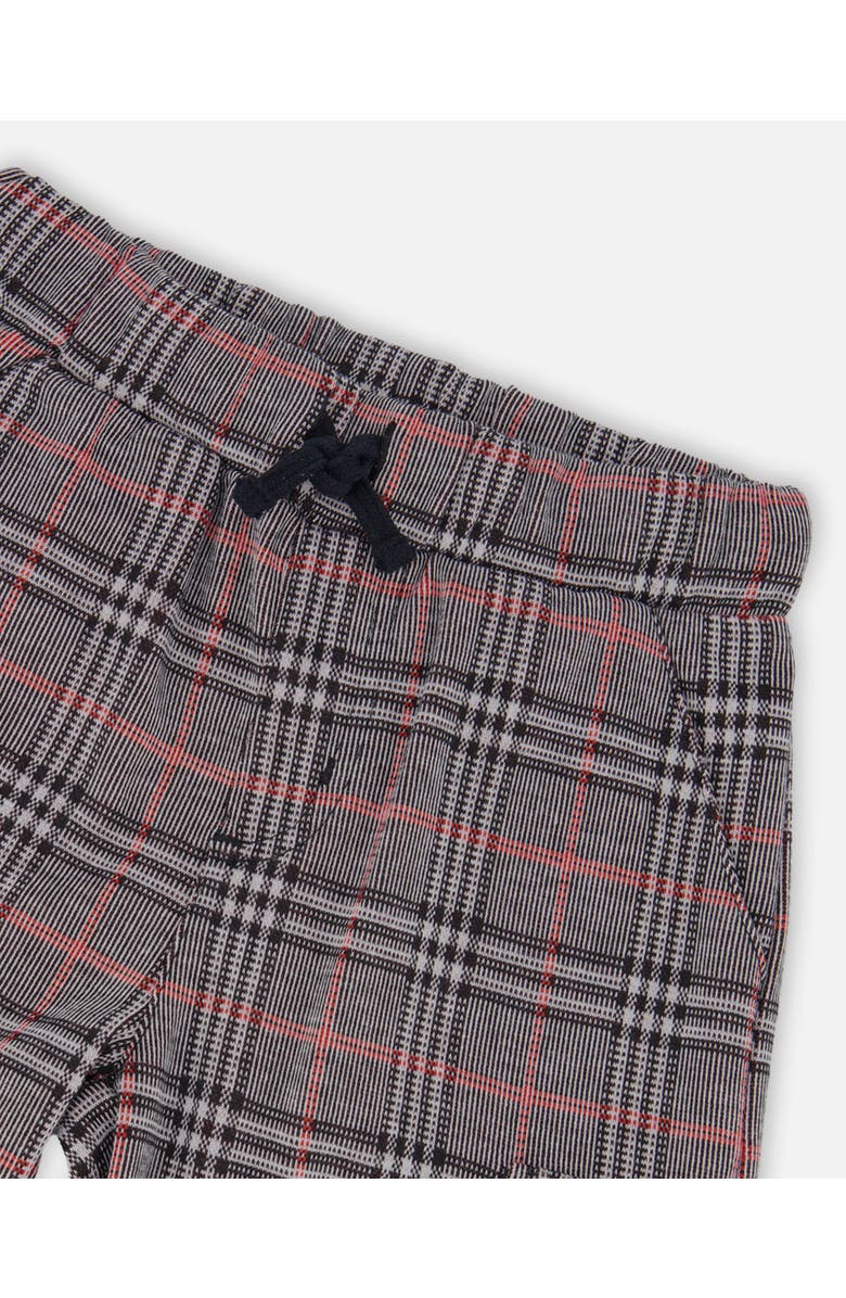 Deux par Deux Plaid Cargo Pant, Alternate, color, Gray And Black