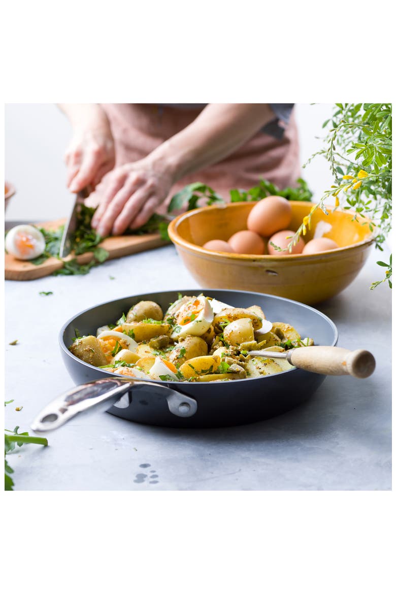 Valencia 8-Inch Anodized Aluminum Ceramic Nonstick Frying Pan, Alternate, color, GREY