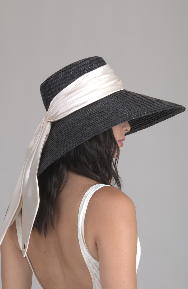 Eugenia Kim Mirabel Bow Straw Sun Hat, Alternate, color, 
