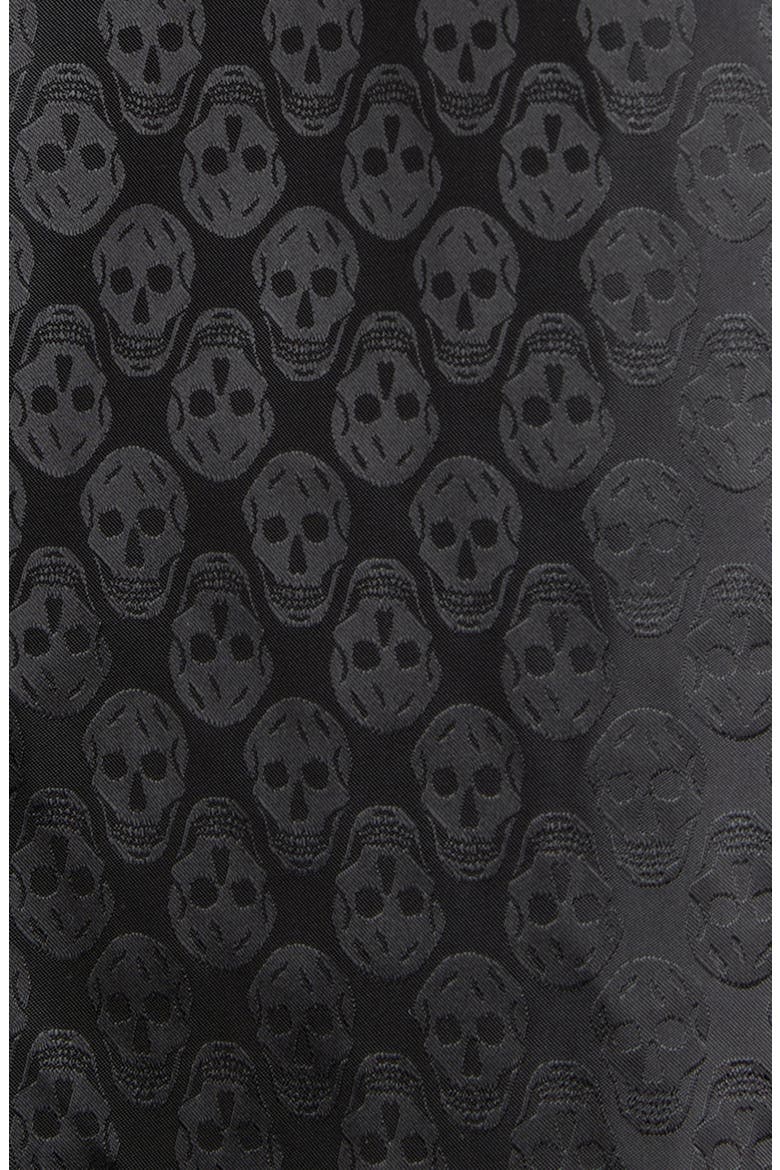 Skull Jacquard Windbreaker Jacket, Alternate, color, BLACK