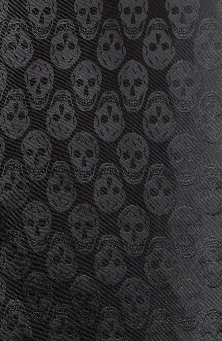 McQueen Skull Jacquard Windbreaker Jacket, Alternate, color, Black