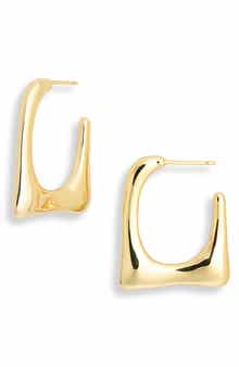 NORDSTROM RACK Demi Fine Square Hoop Earrings