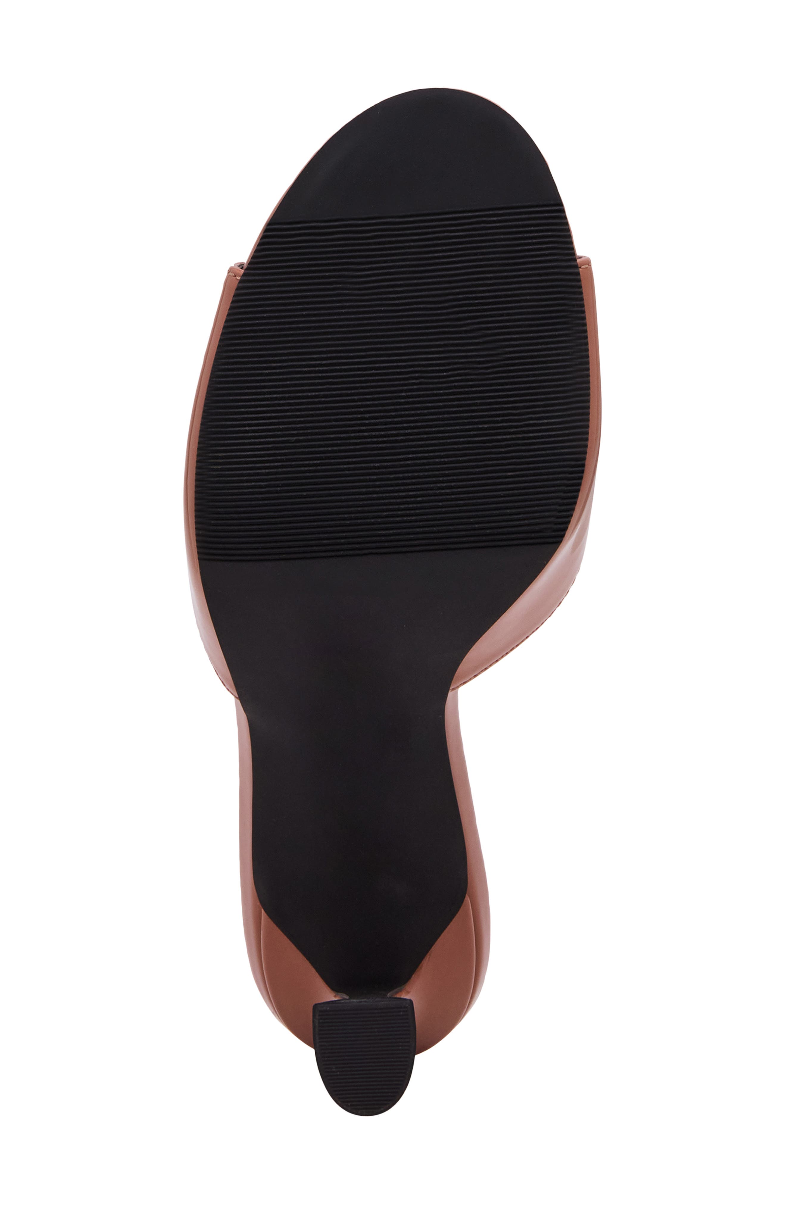 Gibson Faux Leather Slide Sandal, Alternate, color, CARAMEL PATENT