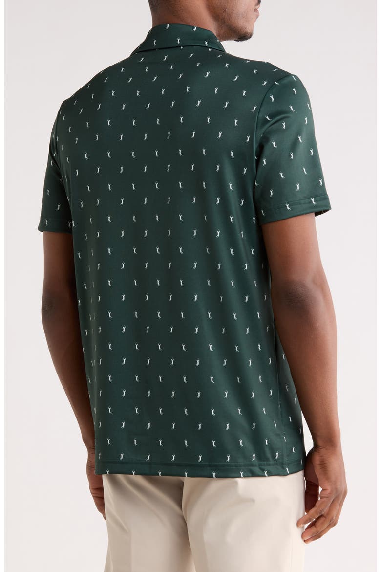 Regular Fit Print Stretch Polo Shirt, Alternate, color, SINOPLE/ FLOUR