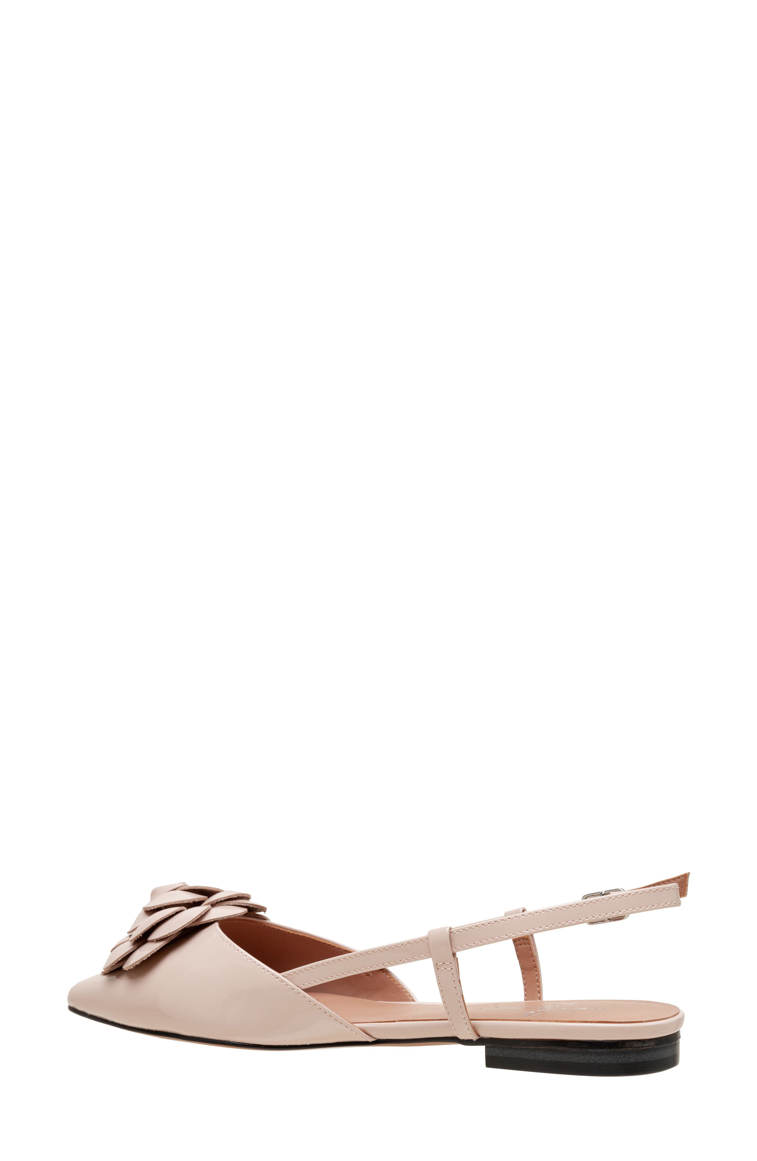 Cammy Slingback Pointed Toe Flat, Alternate, color, BEIGE