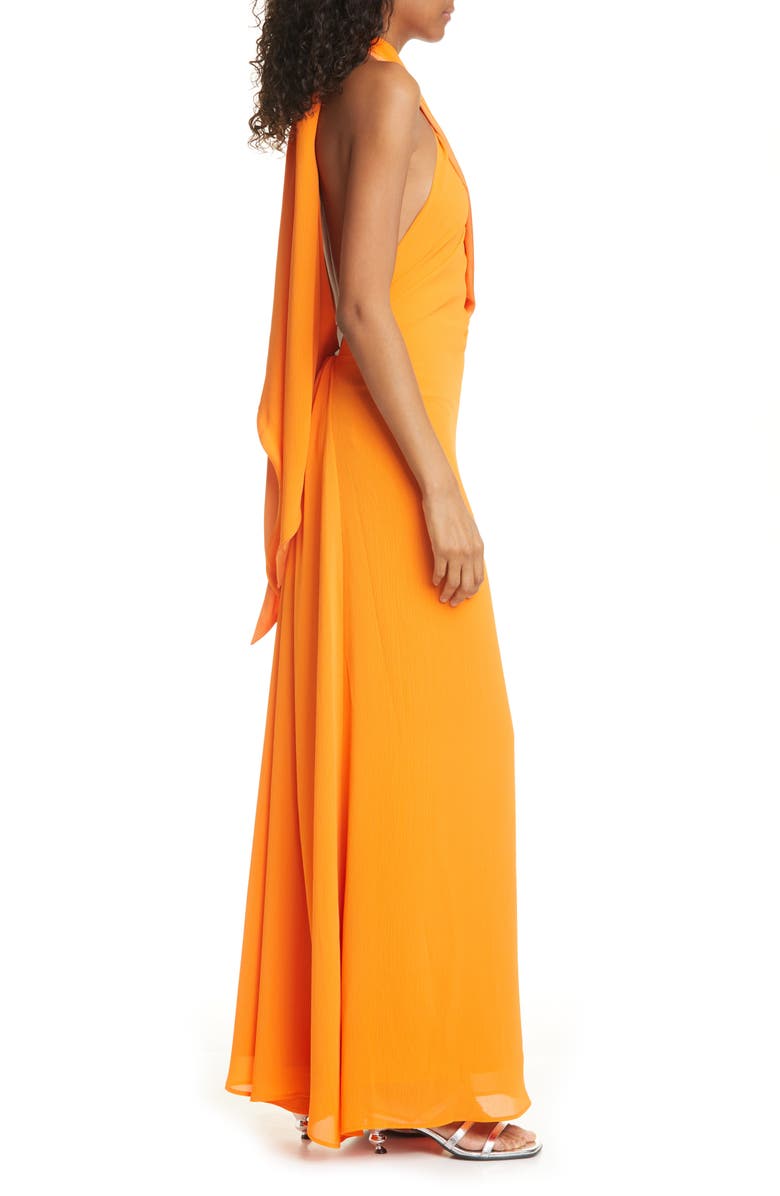 STAUD Sycamore Crinkle Chiffon Wide Leg Jumpsuit, Alternate, color,