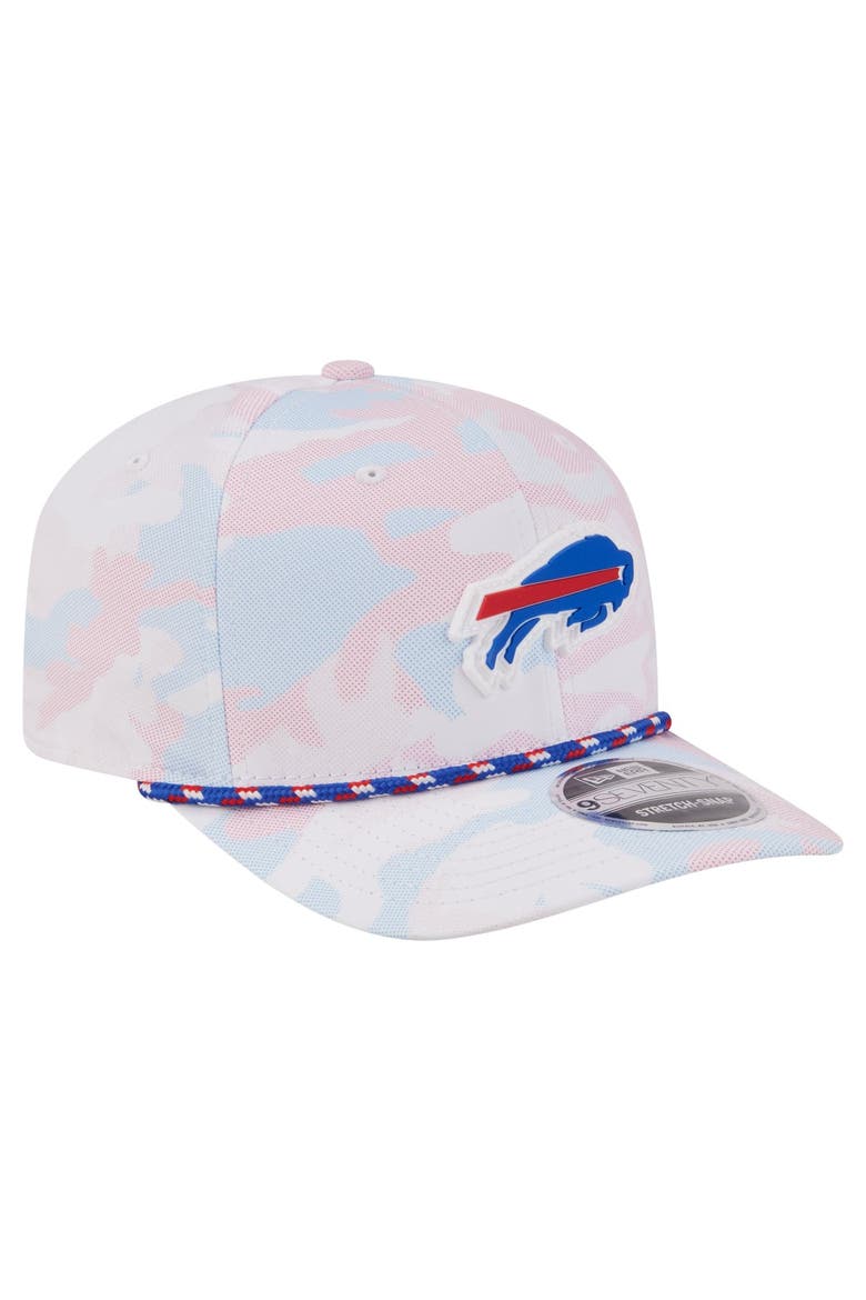 Men's New Era  White Buffalo Bills Camo Rope 9SEVENTY Adjustable Hat, Alternate, color, White