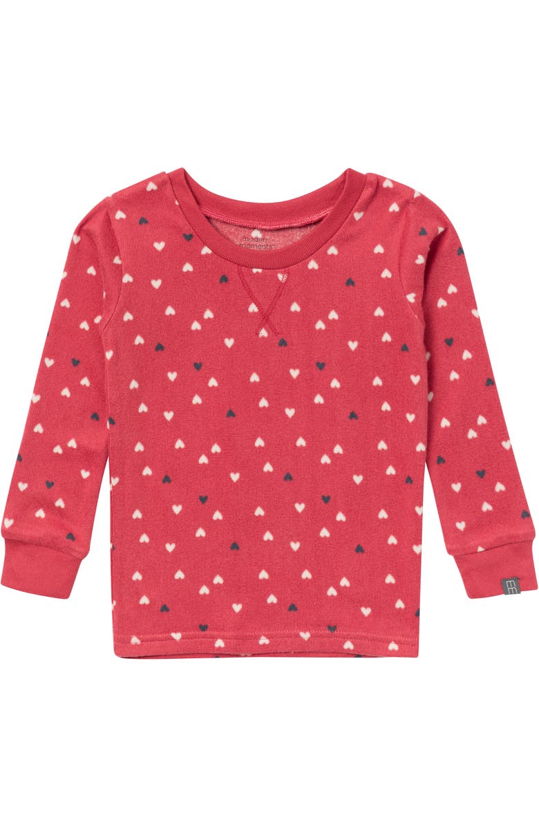 Modern Moments<sup>™</sup> by Gerber Red Hearts Pajamas Set, Alternate, color, Red Hearts