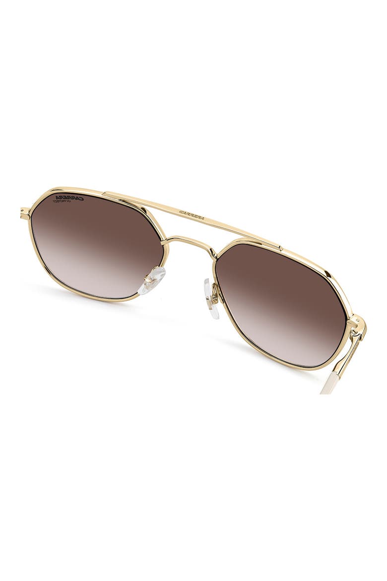 Gender Inclusive Carrera 303/S 53mm Gradient Square Aviator Sunglasses, Alternate, color, 0VVP-YK