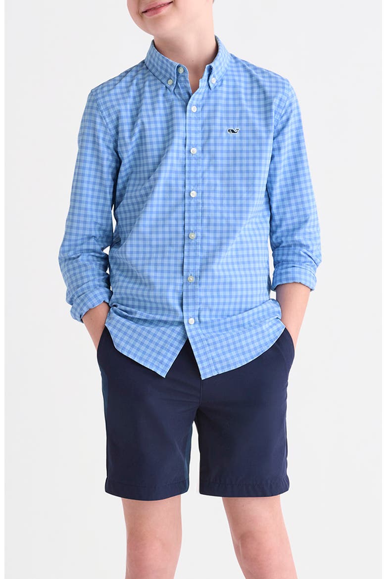 Kids' Lemon Shark Featherweight Performance Button Down Shirt, Alternate, color, K047 JAKE