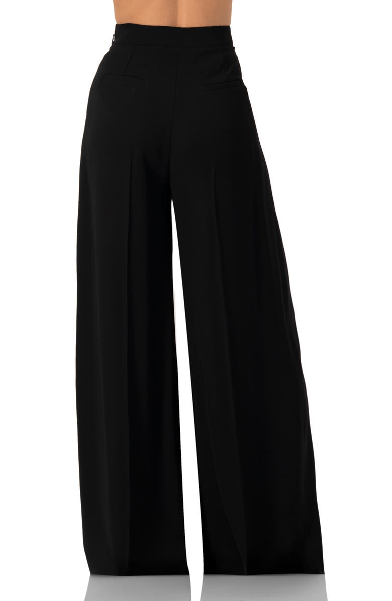 IVONNE Maxi Wide Leg Trousers, Alternate, color, Black