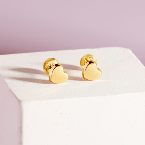 In Season Jewelry 14k Polished Heart Earrings In Gold