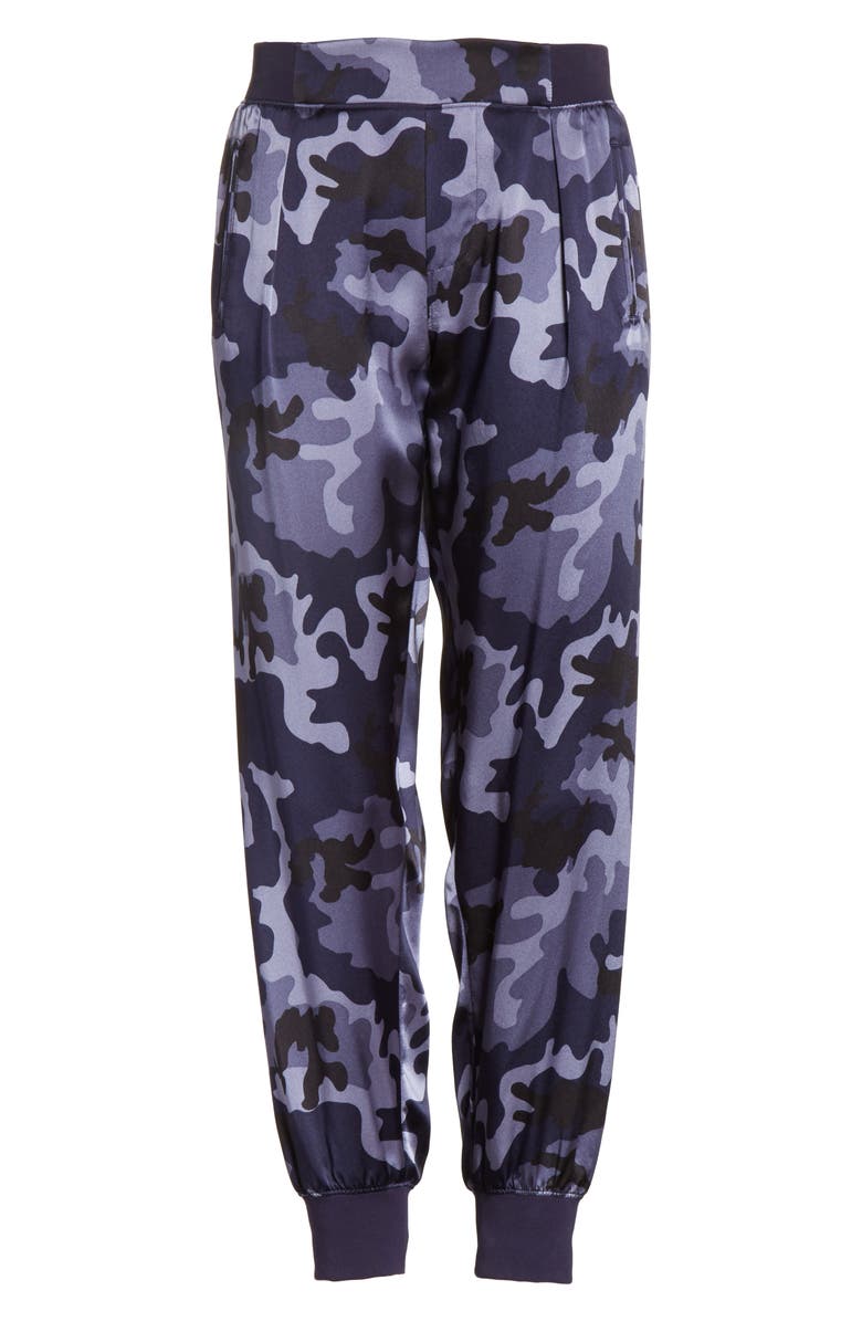 ATM Anthony Thomas Melillo Camo Silk Lounge Pants, Alternate, color, 