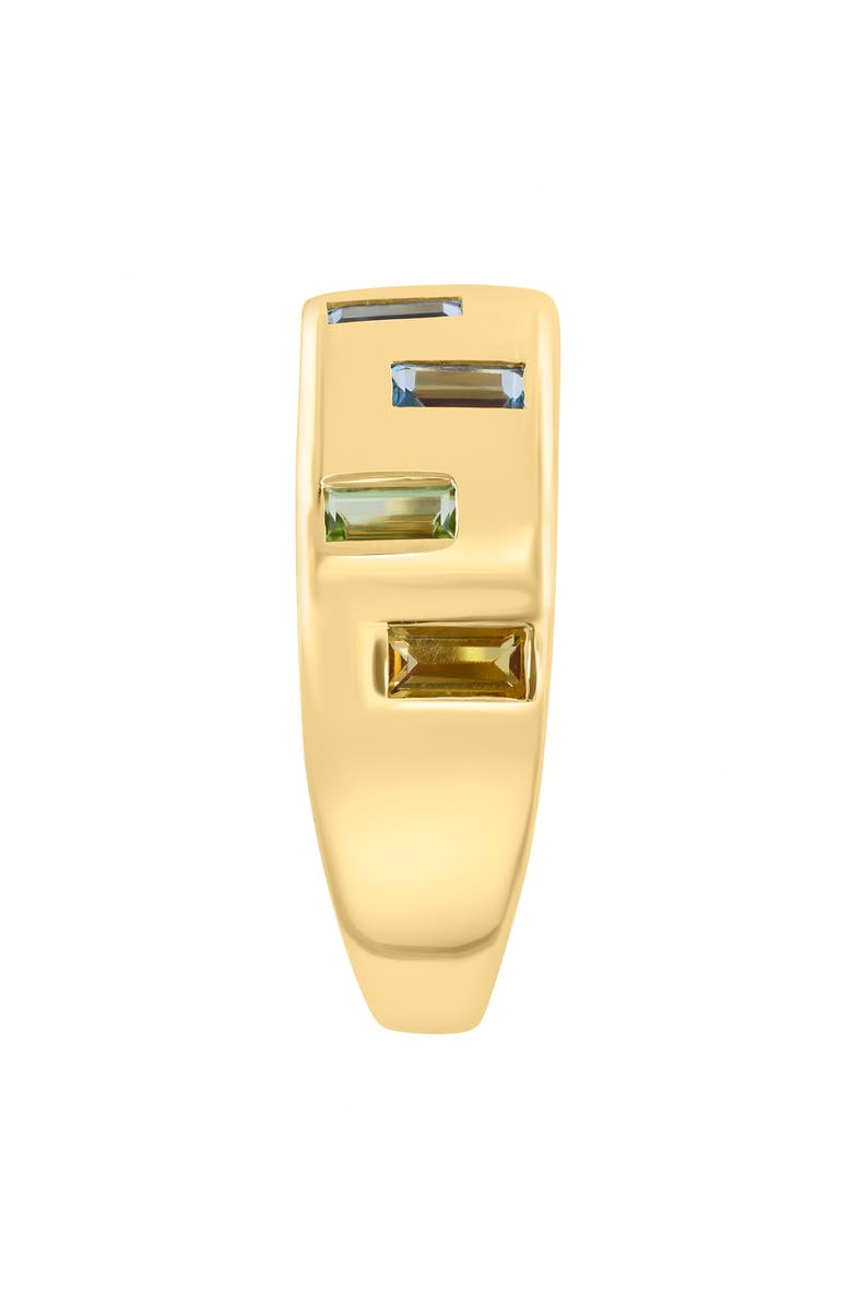 EFFY 14K Gold Plate Gemstone Ring, Alternate, color, Gold Multi