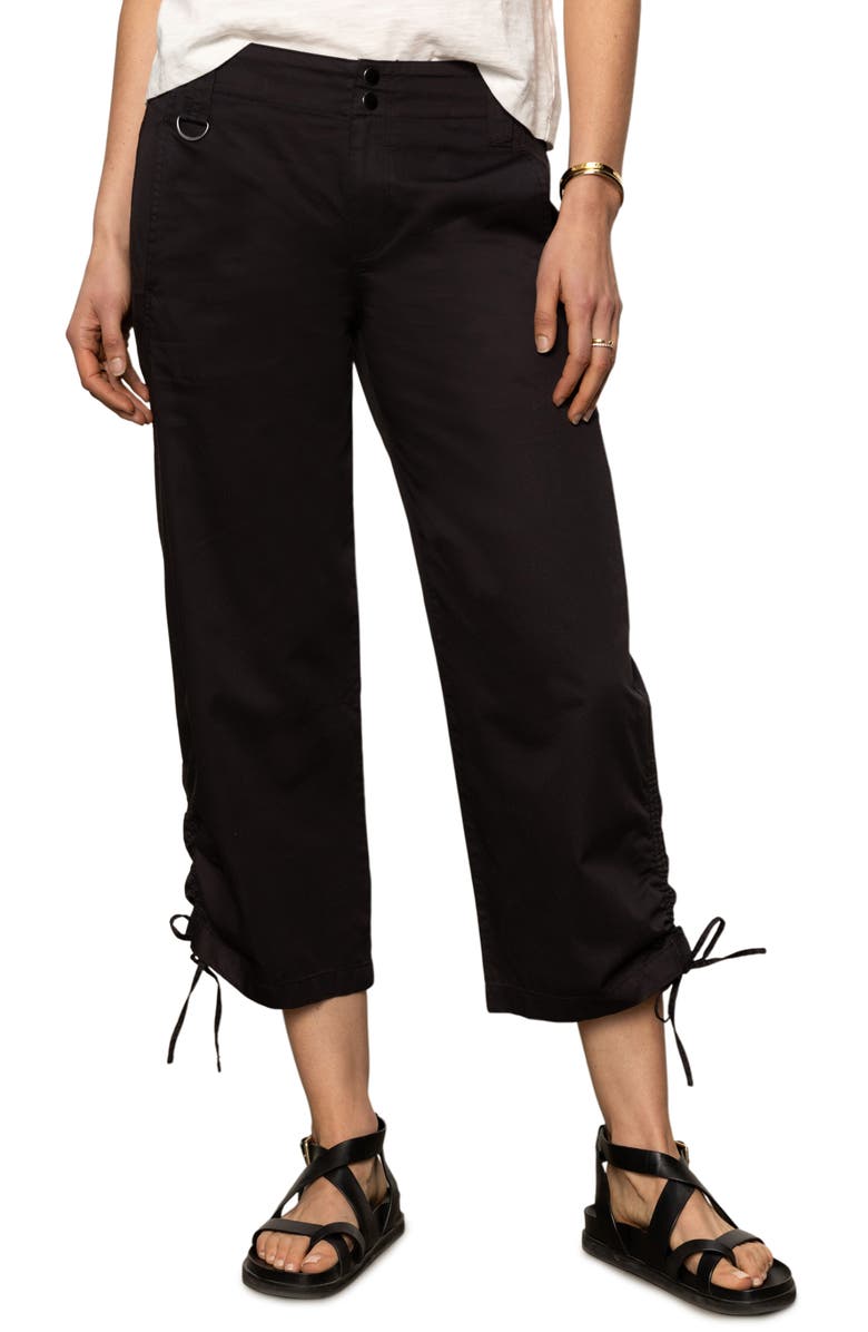 Sanctuary Cotton Twill Utility Crop Pants, Main, color,