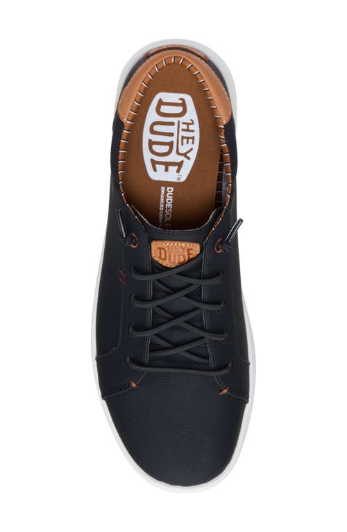 Hey Dude Paul Pro Low Top Slip-on Sneaker In Black