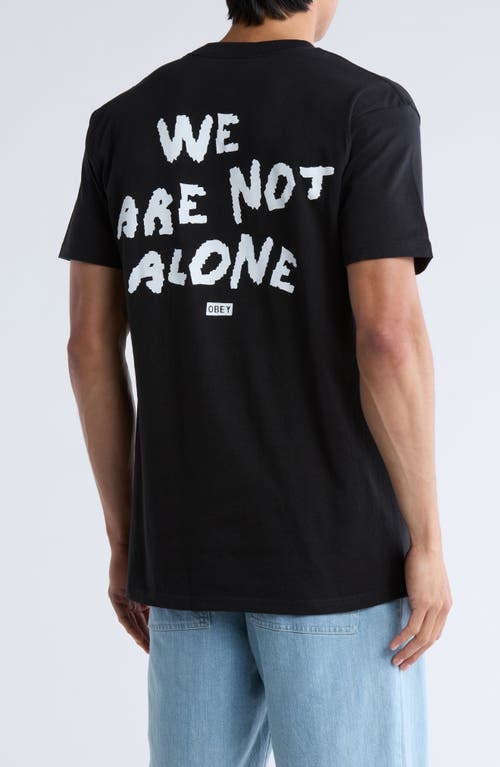 Obey We Are Not Alone Cotton Graphic T-shirt
