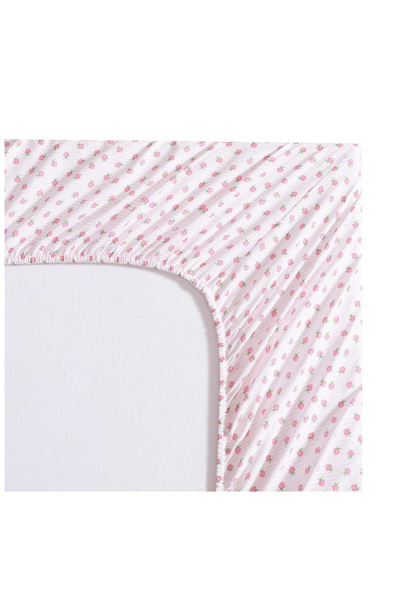 Sweet Lady Bug Print Microfiber Sheet Set, Alternate, color, LT-PASTEL PINK