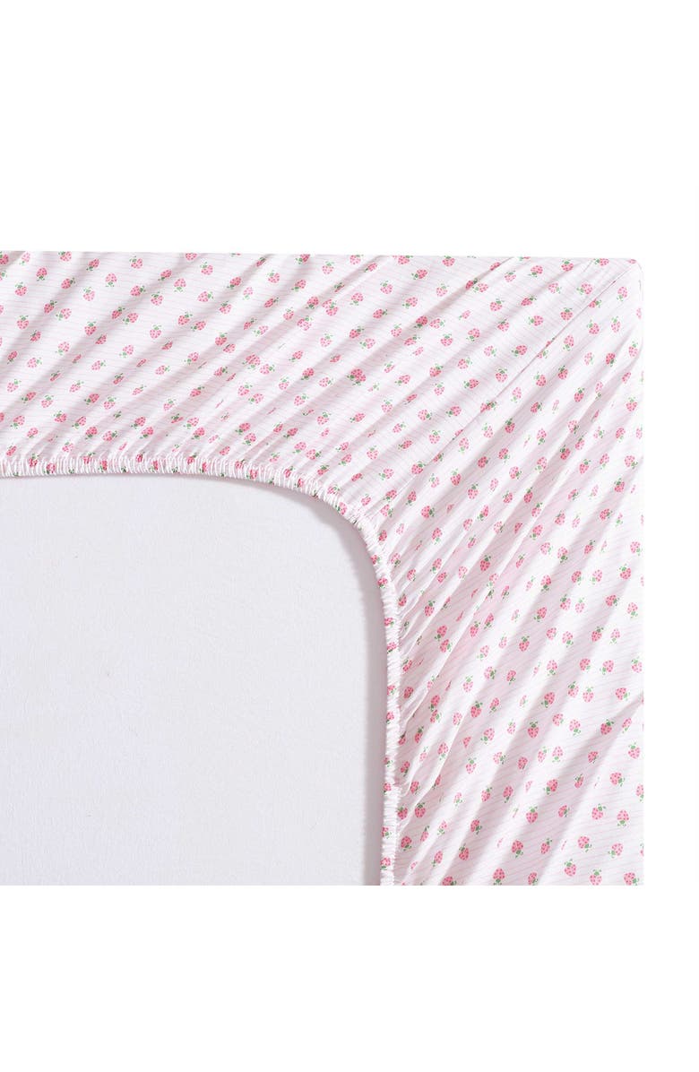 Laura Ashley Sweet Lady Bug Print Microfiber Sheet Set, Alternate, color, Lt-Pastel Pink