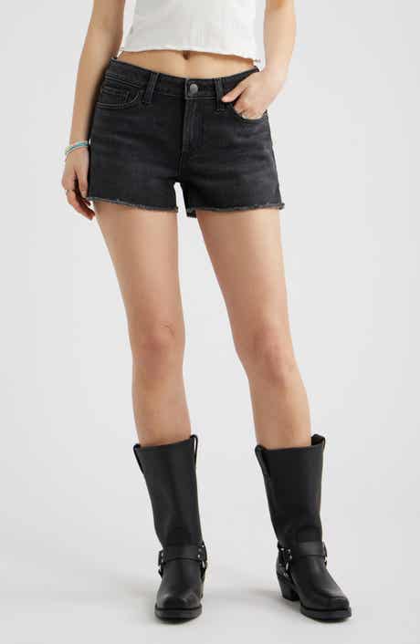 Festival Low Rise Stretch Denim Cutoff Shorts
