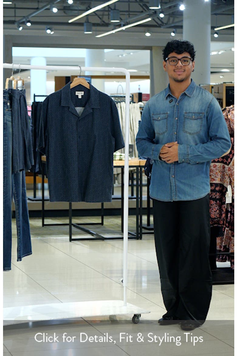Stretch Linen Blend Camp Shirt video