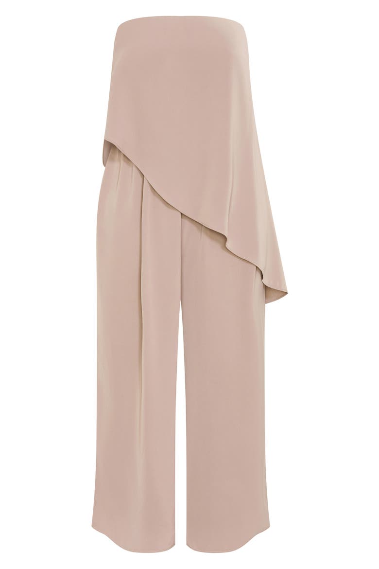 Skylar Strapless Jumpsuit, Alternate, color, MINK