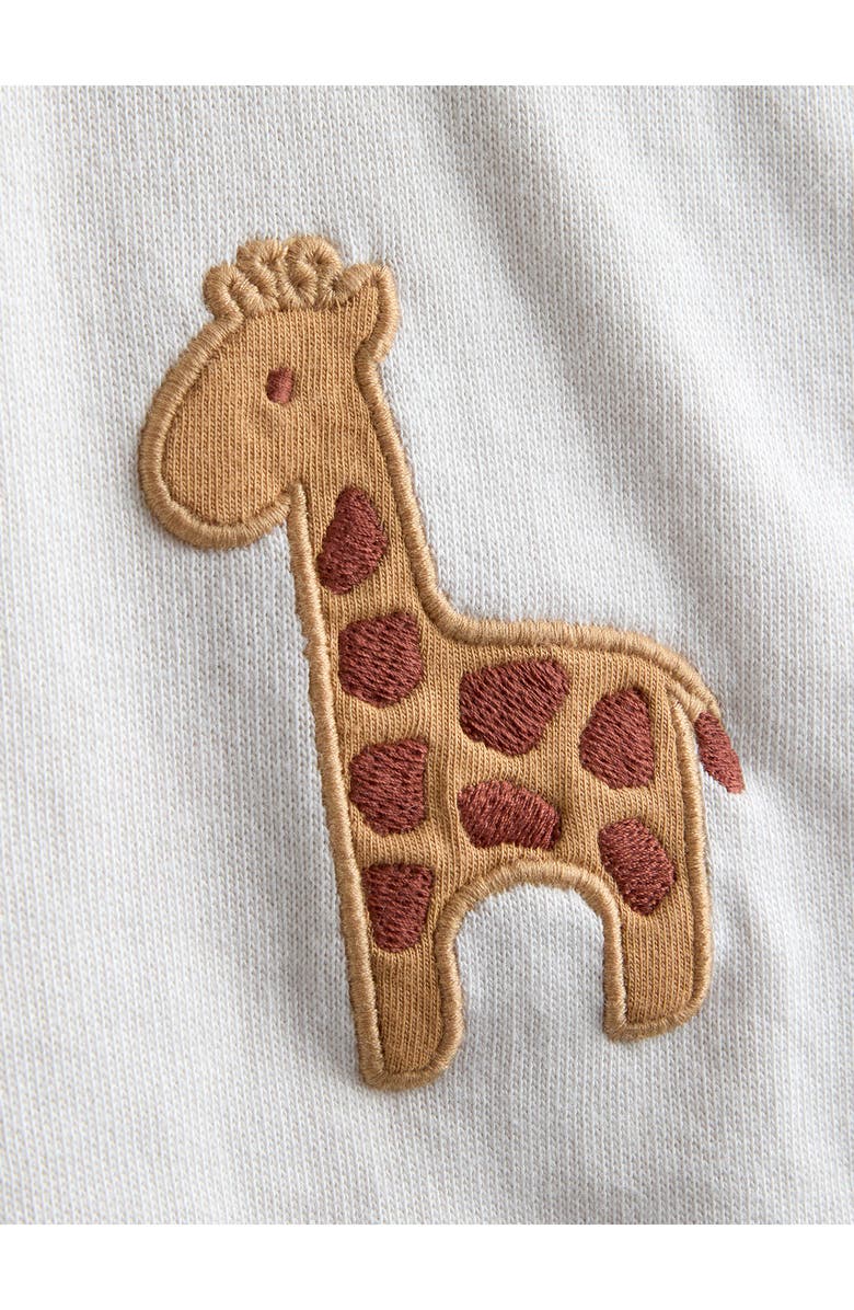 JOJO MAMAN BEBE Giraffe Appliqué Sweatshirt & Corduroy Joggers Set, Alternate, color, Cream