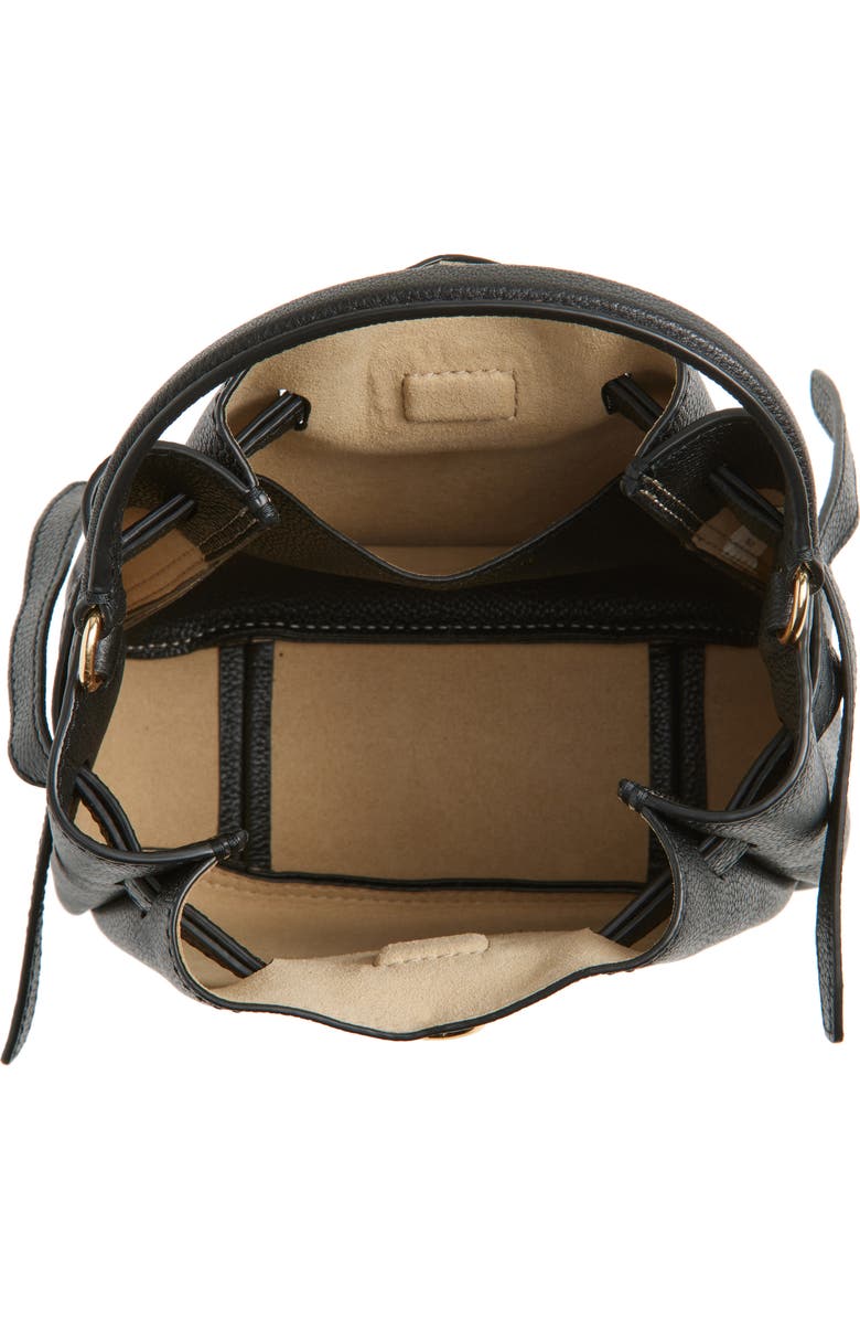 Tory Burch Mini Romy Bucket Bag, Alternate, color, Black